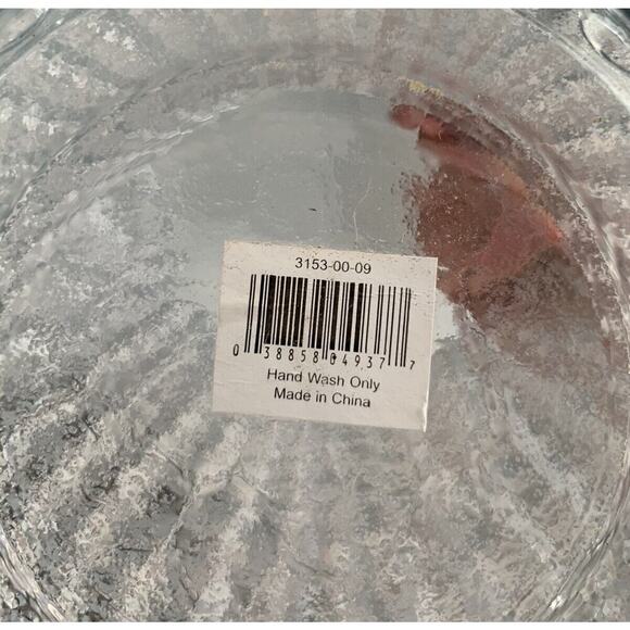 (3) 8” Pottery Barn Vases Pebbled Clear Glass Hobnail New Entry Home Decor - Picture 2 of 10